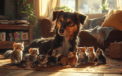 Video de chiens avec des chatons : trop mignons quand ils s’adoptent mutuellement